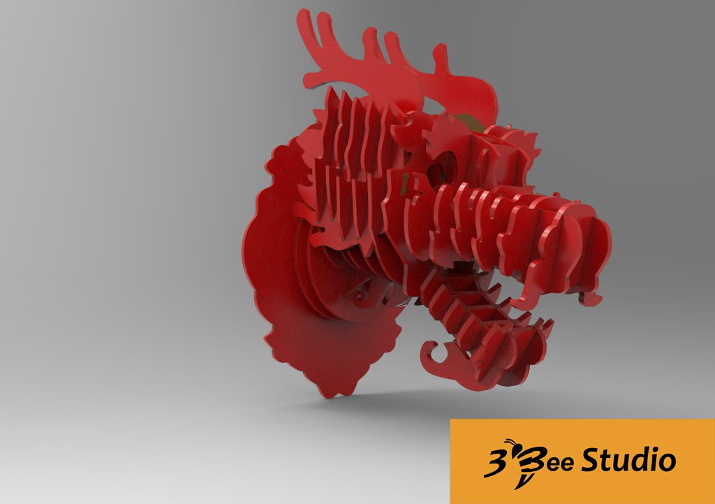 Cabeça Dragão 6mm