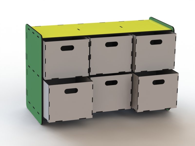 Estante 6 Gavetas 9mm