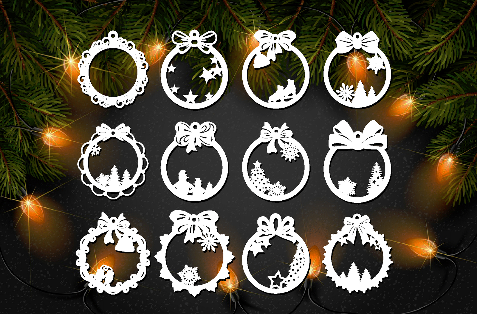 Bola Enfeite Natal Pacote