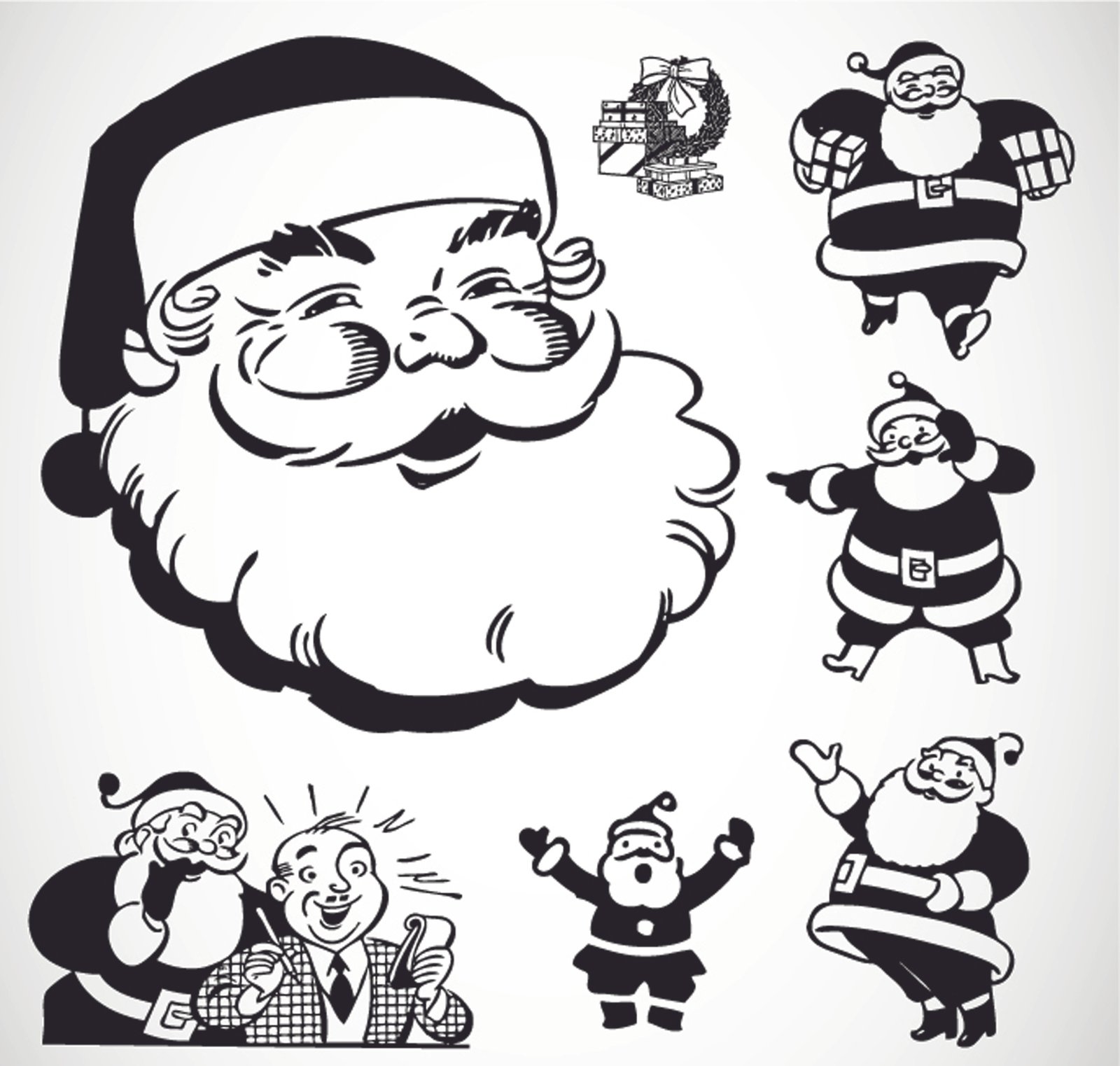 Silhueta Natal Papai Noel